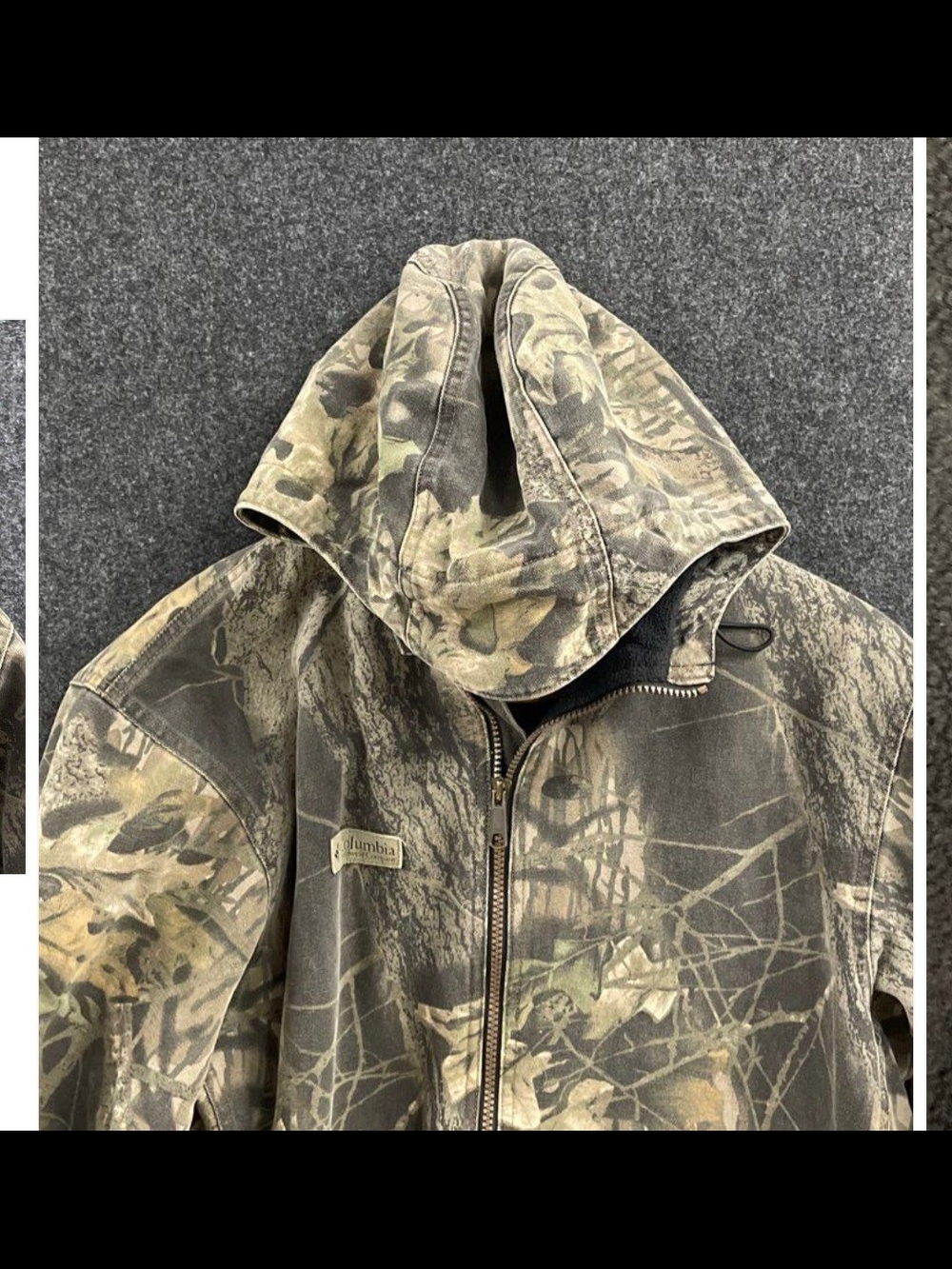Columbia Men's Realtree Camo Hooded Jacket - Green, Brown, Tan - Picture 4 of 6